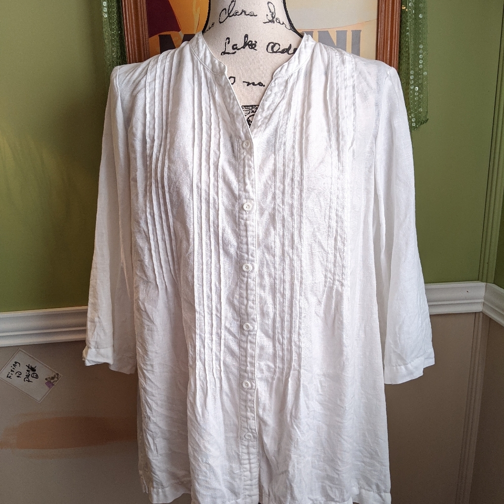 Jones of New York sport linen tunic top